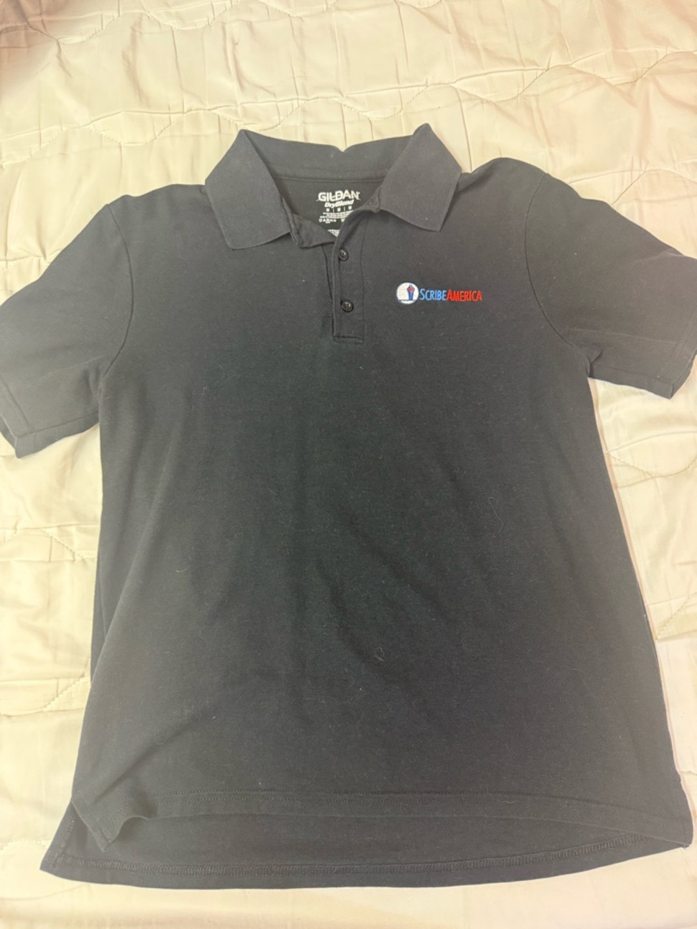 M ScibeAmerica Black Polo